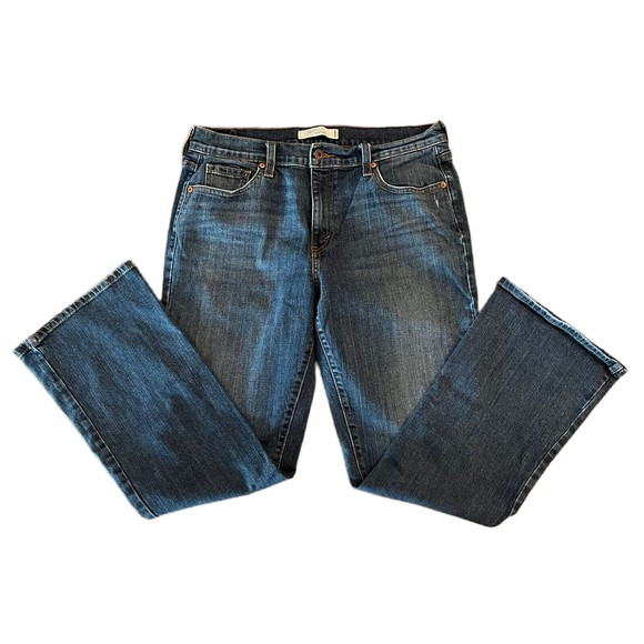 Levis 515 Bootcut Mid Rise Medium Wash Blue Denim Jeans Size 12 S - Picture 1 of 6